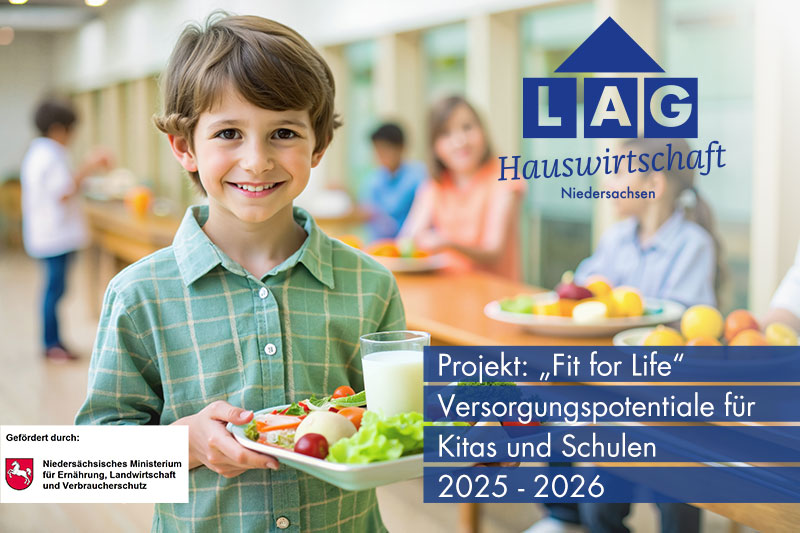 Einladung -<br>Jahrestagung „Kita- und Grundschulverpflegung – Rolle der Hauswirtschaft“